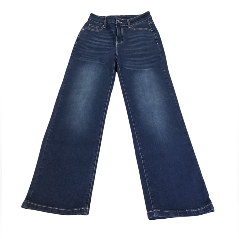 Sidefeel Dark Wash Women's Denim Jeans Straight Leg Size 4